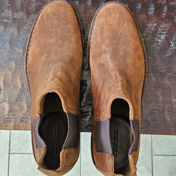 HS Trask Men's Leather Chelsea Boots, Brown, Sz 13 - Picture 6 of 16